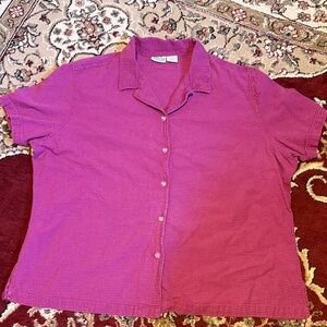 Women's Purple Button Down Shirt